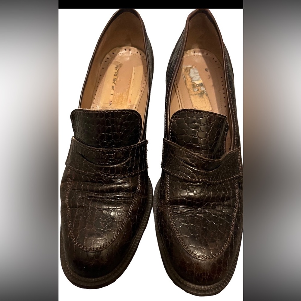 - Vintage Joan & David heeled loafers size 38